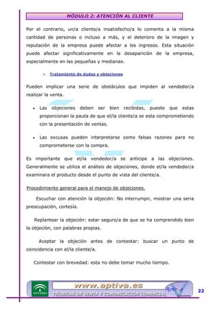 Modulo 2 tecnicas de venta | PDF