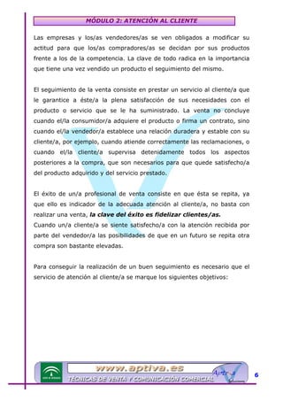 Modulo 2 tecnicas de venta | PDF