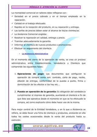 Modulo 2 tecnicas de venta | PDF