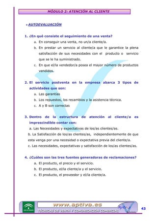 Modulo 2 tecnicas de venta | PDF