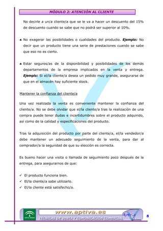 Modulo 2 tecnicas de venta | PDF