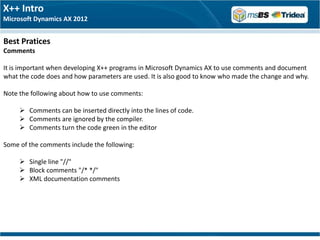 Microsoft Dynamics AX 2012 - Development Introduction Training - Part 2 ...