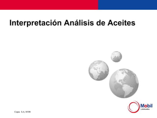 Copec S.A. 05/08
Interpretación Análisis de Aceites
 