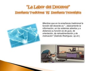 “La Labor del Docente”y los cambios que vive con el uso de la tecnología