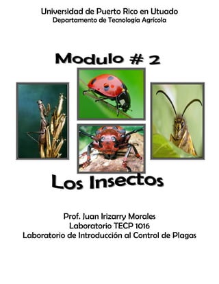 Universidad de Puerto Rico en Utuado
Departamento de Tecnología Agrícola
Prof. Juan Irizarry Morales
Laboratorio TECP 1016
Laboratorio de Introducción al Control de Plagas
 