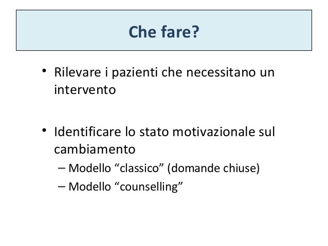 Che tolgono una sindrome di astinenza alcolica