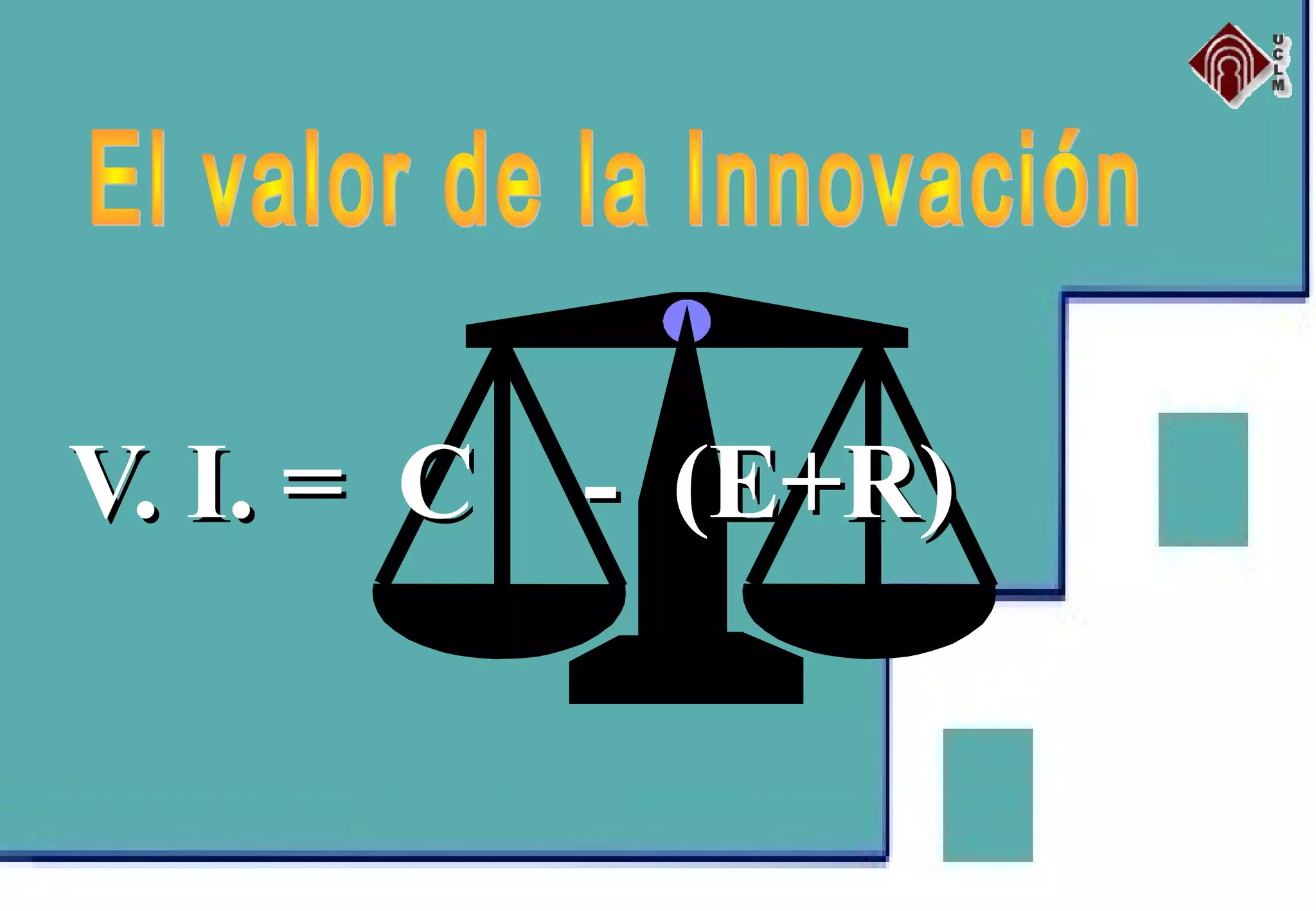 V. I. = C - (E+R)V. I. = C - (E+R)
 