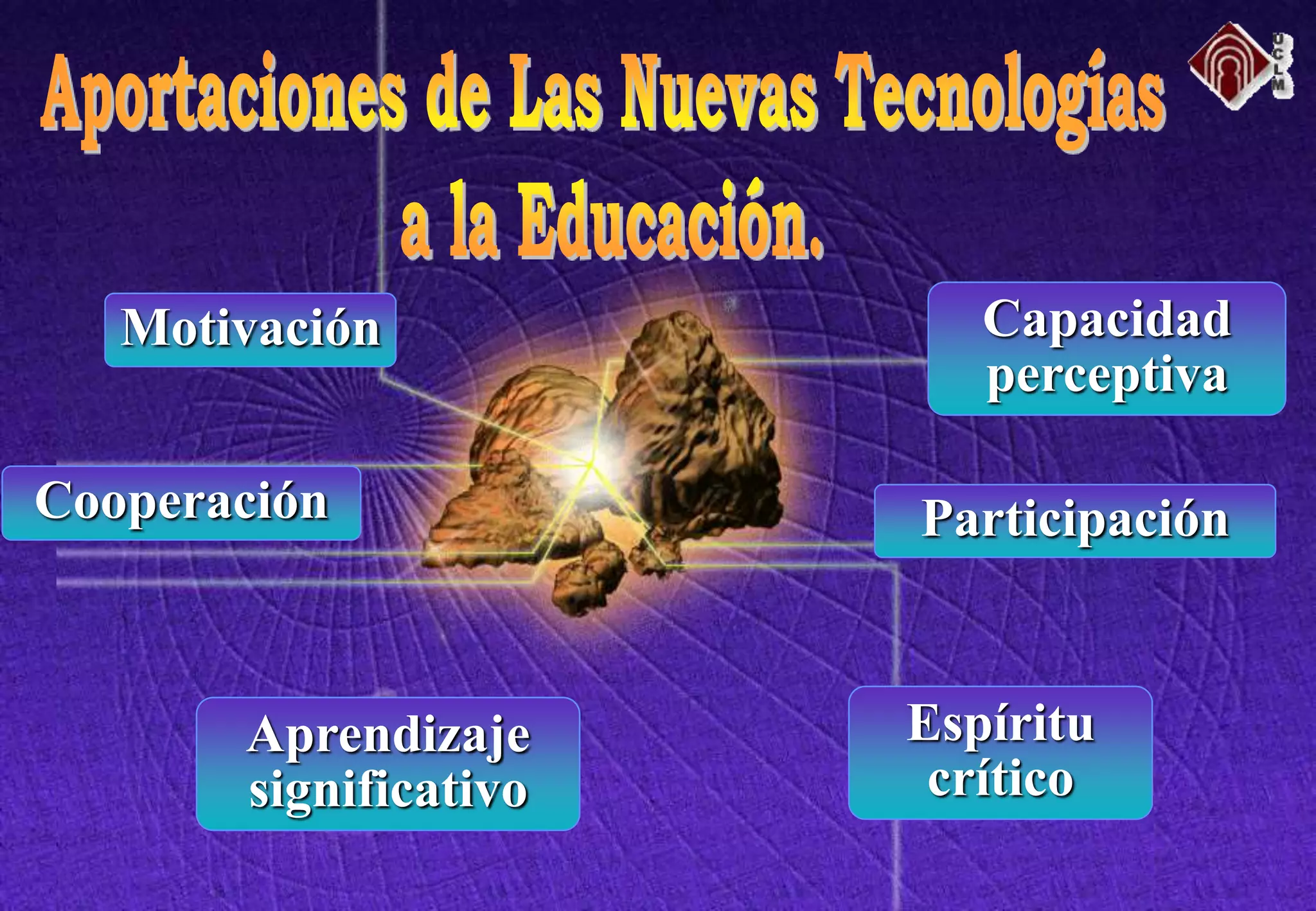 Motivación
Espíritu
crítico
Capacidad
perceptiva
Aprendizaje
significativo
ParticipaciónCooperación
 