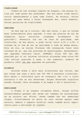 Ficha Sniper Vitor, PDF, Balística