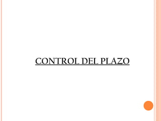 CONTROL DEL PLAZO 