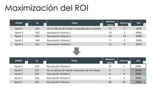 Maximización del ROI
 