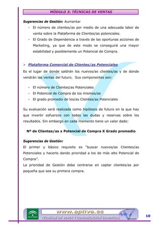 Modulo 3 tecnicas de venta | PDF