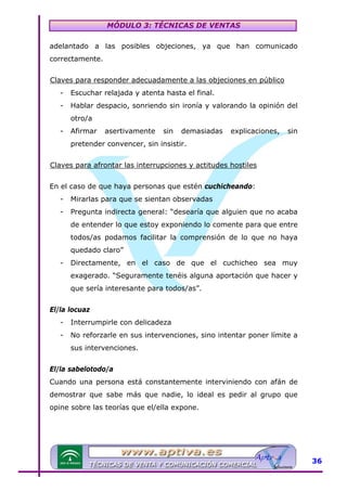 Modulo 3 tecnicas de venta | PDF