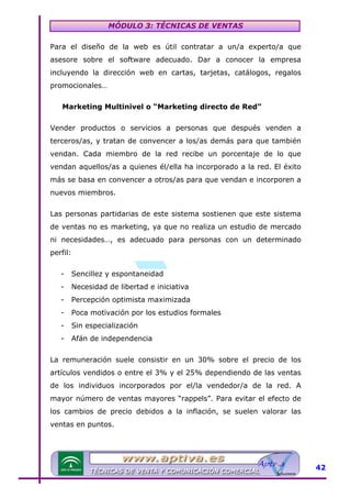Modulo 3 tecnicas de venta | PDF