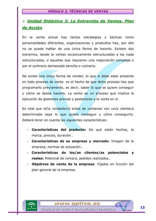 Modulo 3 tecnicas de venta | PDF