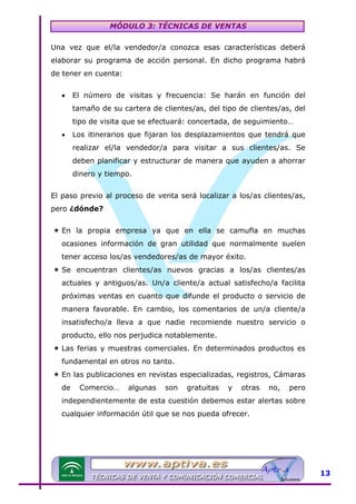 Modulo 3 tecnicas de venta | PDF