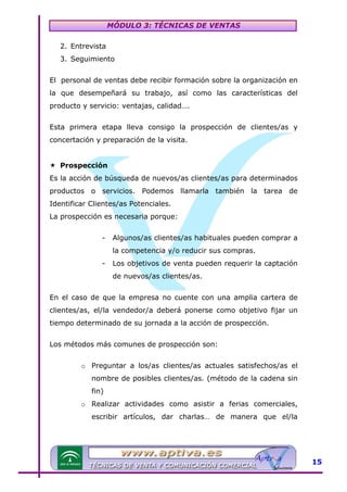 Modulo 3 tecnicas de venta | PDF