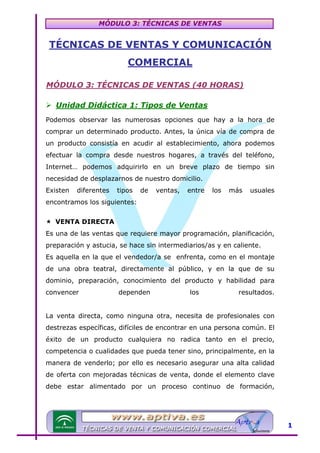Modulo 3 tecnicas de venta | PDF