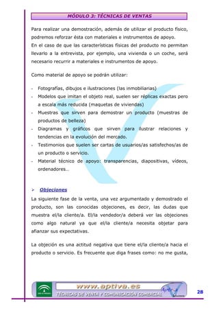 Modulo 3 tecnicas de venta | PDF