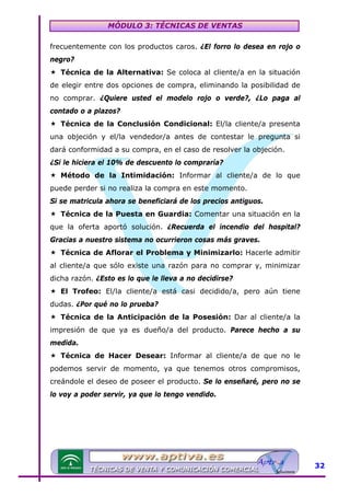 Modulo 3 tecnicas de venta | PDF