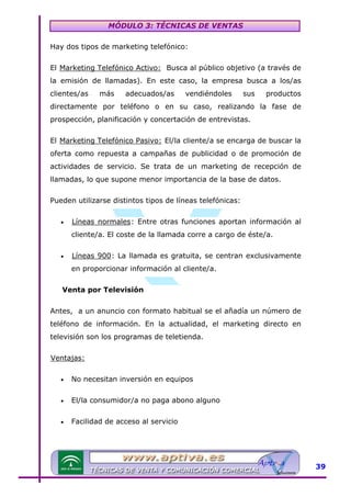 Modulo 3 tecnicas de venta | PDF