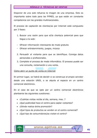 Modulo 3 tecnicas de venta | PDF