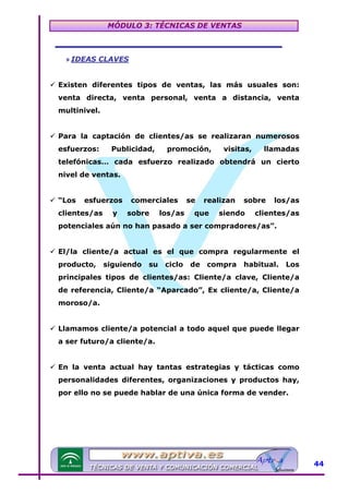 Modulo 3 tecnicas de venta | PDF