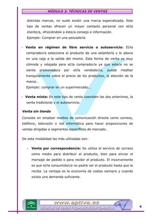 Modulo 3 tecnicas de venta | PDF