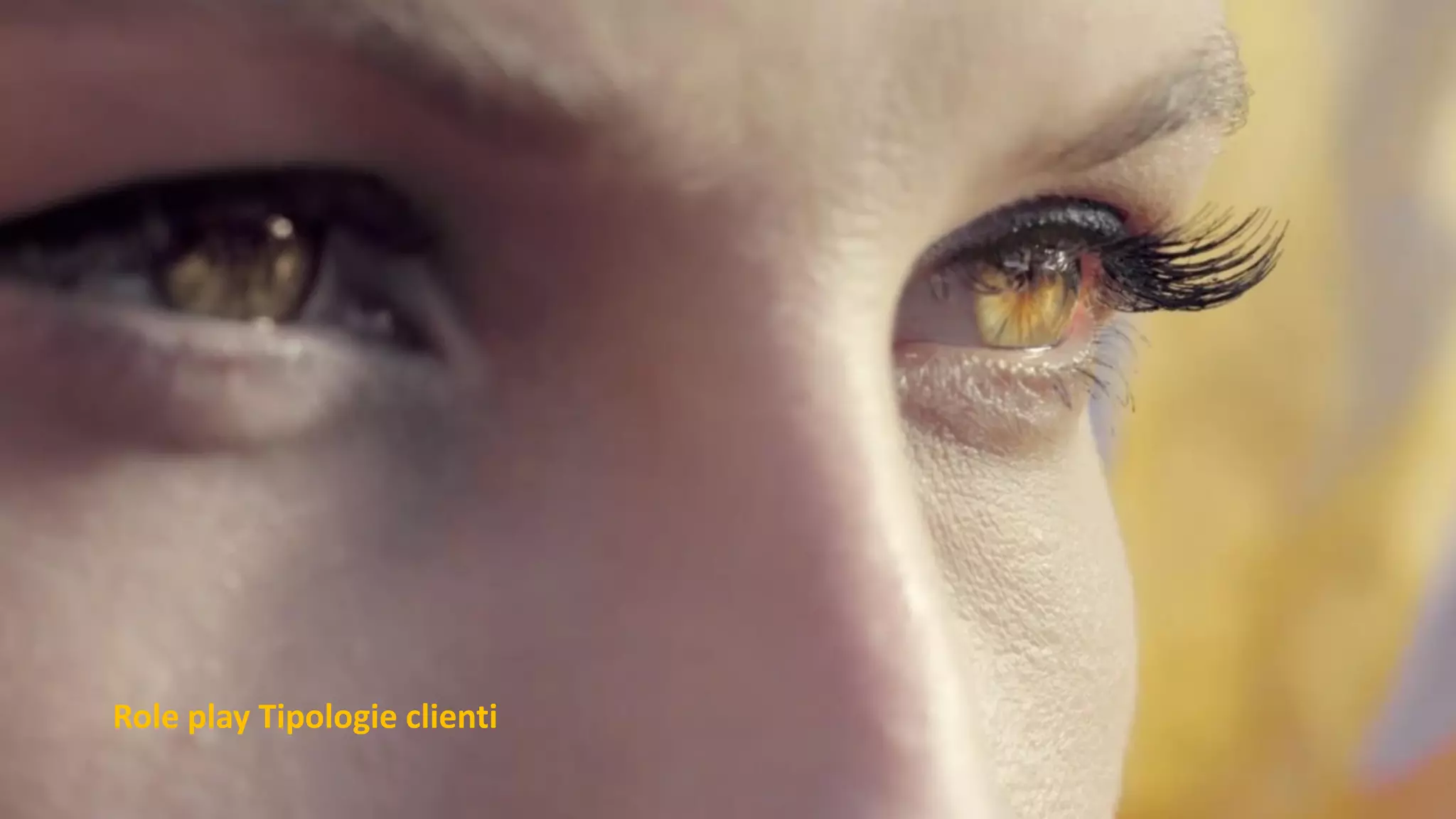 Role play Tipologie clienti
 