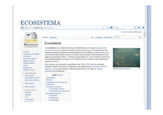 ECOSISTEMA
 
