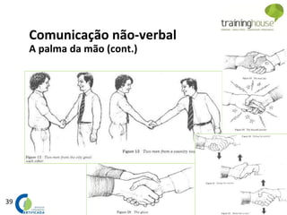 39
Comunicação não-verbal
A palma da mão (cont.)
 