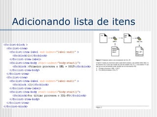 Adicionando lista de itens
 