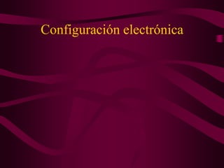 Configuración electrónica
 