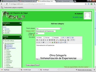 Otra Categoría
Sistematización de Experiencias
 