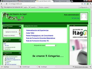 Se crearon 5 Categorias…….
 