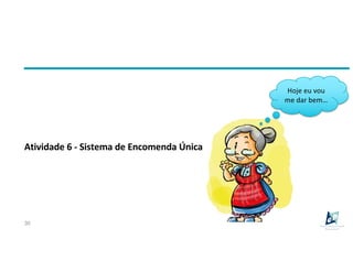 Atividade 6 - Sistema de Encomenda Única
30
Hoje eu vou
me dar bem…
 