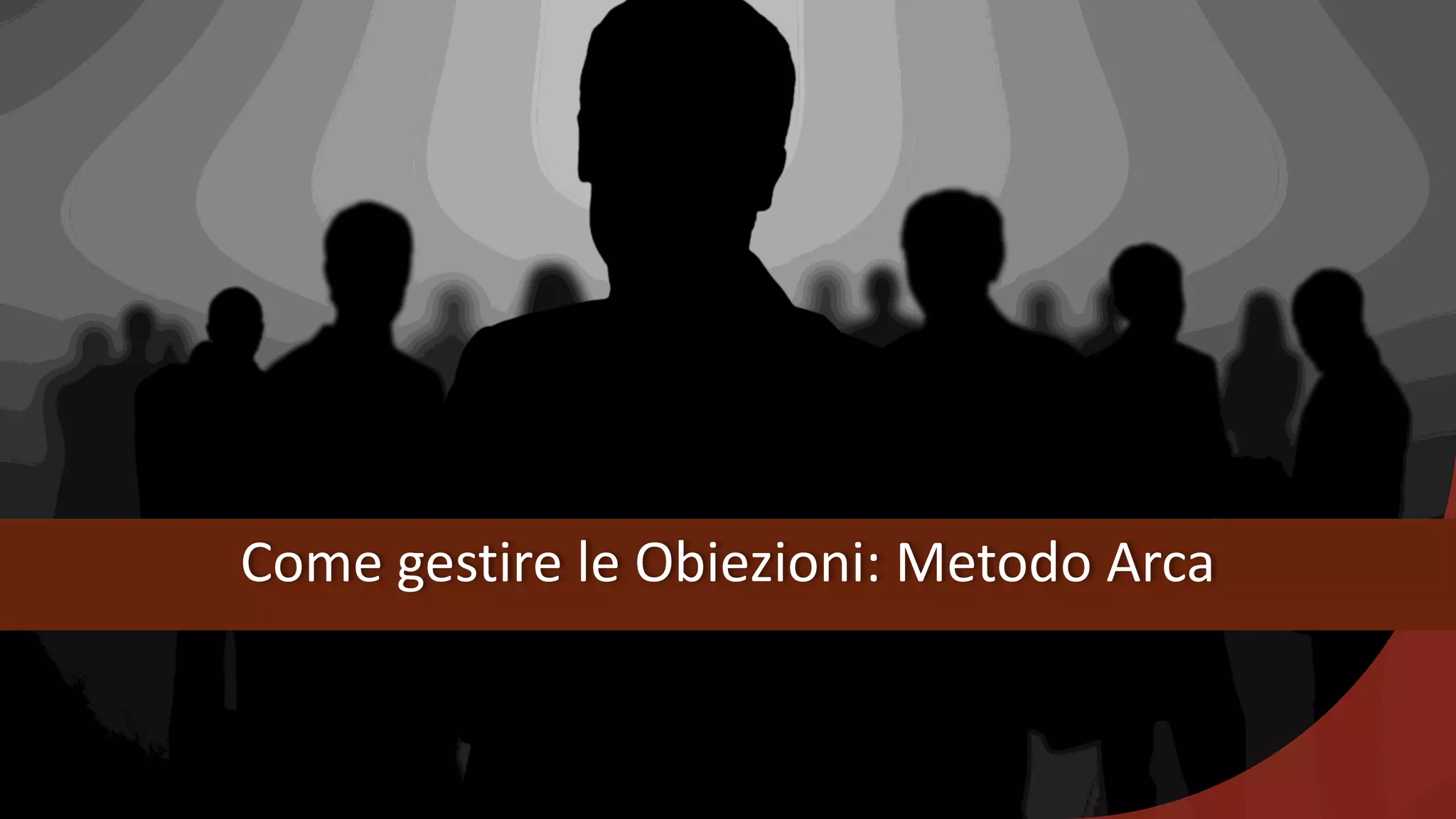 Come gestire le Obiezioni: Metodo Arca
 