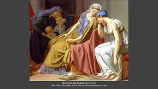 Juramento dos Horácios (pormenor)
1784. Óleo sobre tela, 330 x 425 cm. Museu do Louvre, Paris
 