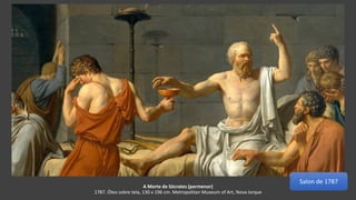 A Morte de Sócrates (pormenor)
1787. Óleo sobre tela, 130 x 196 cm. Metropolitan Museum of Art, Nova Iorque
Salon de 1787
 