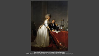 Retrato de Antoine-Laurent e Marie-Anne Lavoisier
1788. Óleo sobre tela, 256 x 195 cm, Metropolitan Museum of Art, Nova Iorque
 