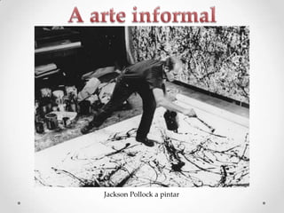 Jackson Pollock a pintar

 