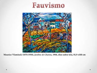Maurice Vlaminck (1876-1958), Jardins de Chatou, 1904, óleo sobre tela, 81,9 x100 cm

 