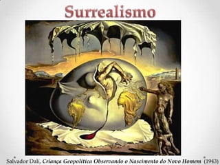 Salvador Dalí, Criança Geopolítica Observando o Nascimento do Novo Homem (1943)

 