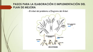 PASOS PARA LA ELABORACIÓN E IMPLEMENTACIÓN DEL
PLAN DE MEJORA
 
