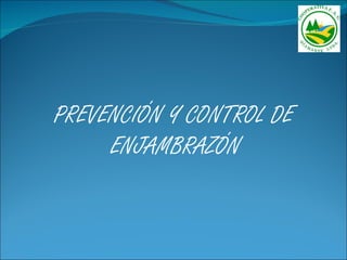 PREVENCIÓN Y CONTROL DE
     ENJAMBRAZÓN
 