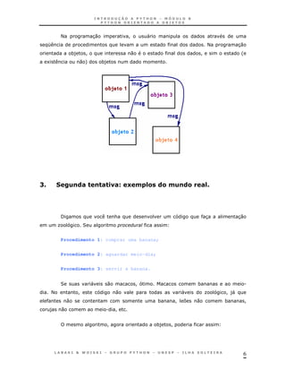 <                 30            !       "
     O                                                                 <        30
                 *)    !                 0                        !             '
     1                0+        *)




:A           C &
              ' !               ! ,! ? 4 2 & 4' &
                                  <3     $ $     $                    !A
                                                                       2




         /                           &                                3         30
         K            2


         Procedimento 1: comprar uma banana;


         Procedimento 2: aguardar meio-dia;


         Procedimento 3: servir a banana.


         2                 "     0           !                    *                 .
     <            !                  0                        "       K    !)
                                                                            "
             0                                       *    ! 7     0        *        !
     )   0                       .   !


                                 !                   *)   !




                                                                                    6
 