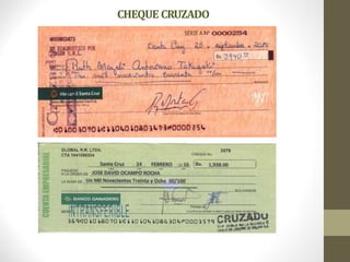 CHEQUE CRUZADO
 