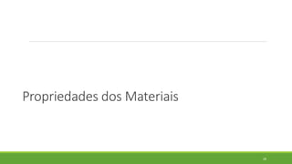 Propriedades dos Materiais
28
 