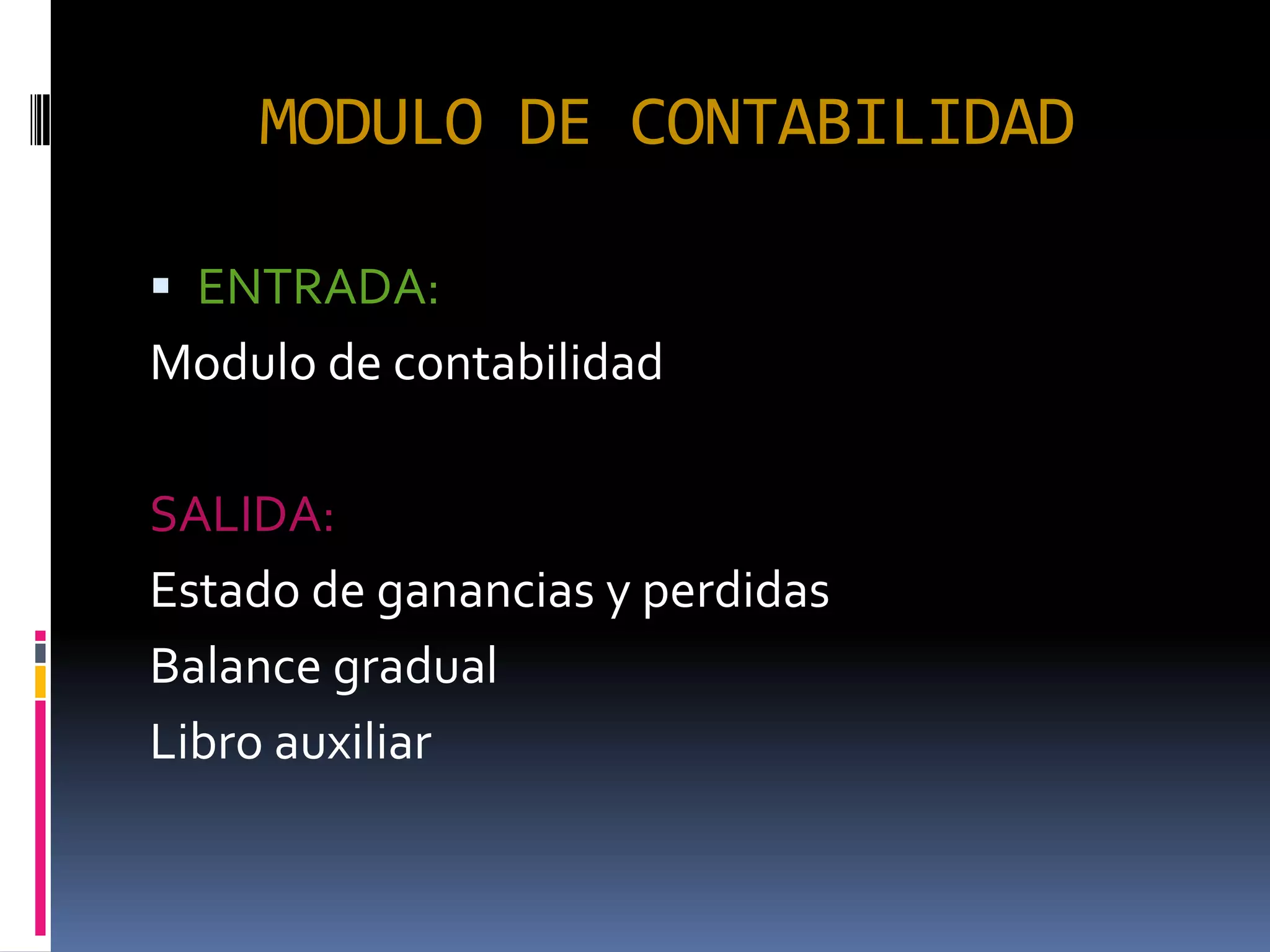 Modulo de contabilidad | PPT