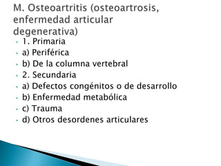 Costocondritis (Tietze)